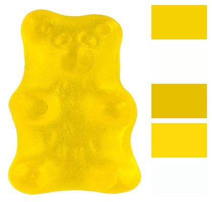 Candy Yellow Gummy Bear Image